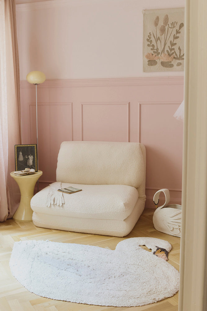 Washable Swan Rug by Lorena Canals