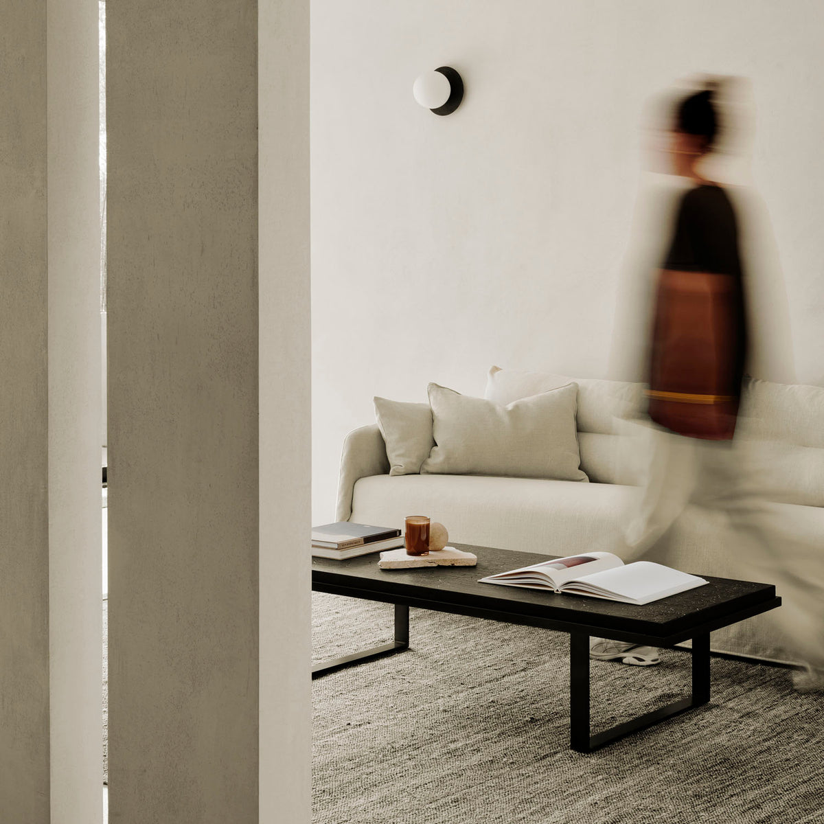 Weave Sofa by Ethnicraft, showing weave sofa in live shot.
