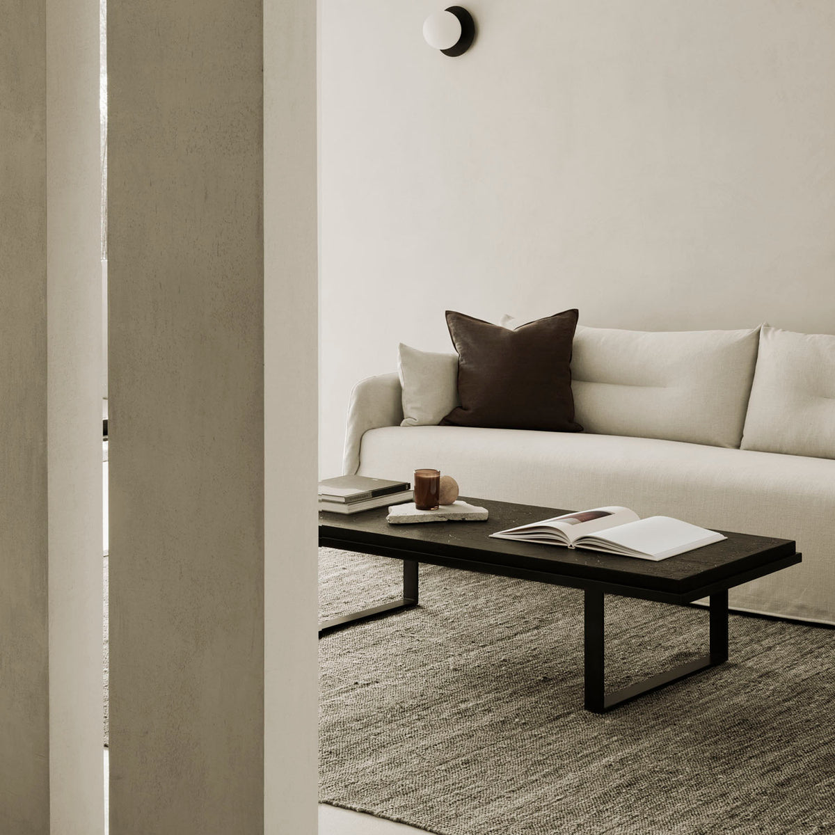 Weave Sofa by Ethnicraft, showing weave sofa in live shot.