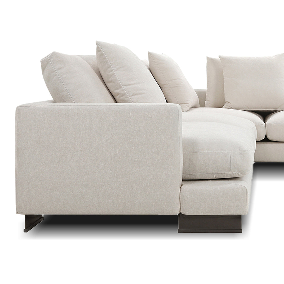 Weekender Sectional Sofa by Mobital, showing closeup view of weekender sectional sofa.