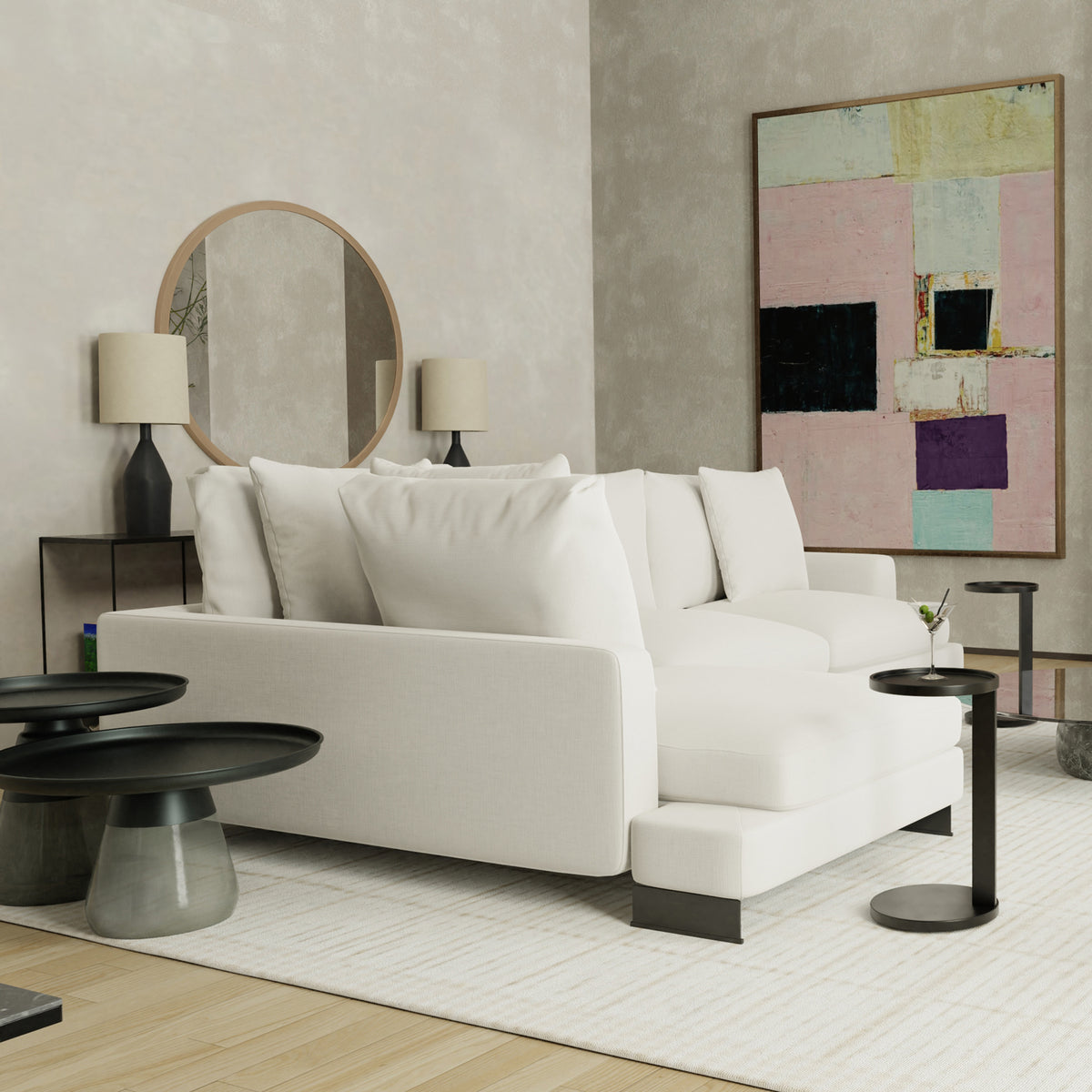 Weekender Sectional Sofa by Mobital, showing weekender sectional sofa in live shot.