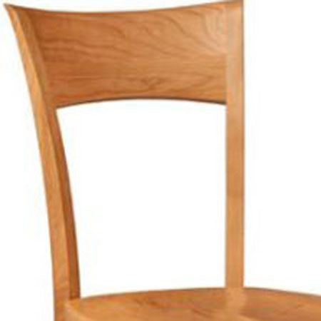 Ingrid Chair Wood Seat by Copeland Furniture, showing closeup view of ingrid chair wood seat.