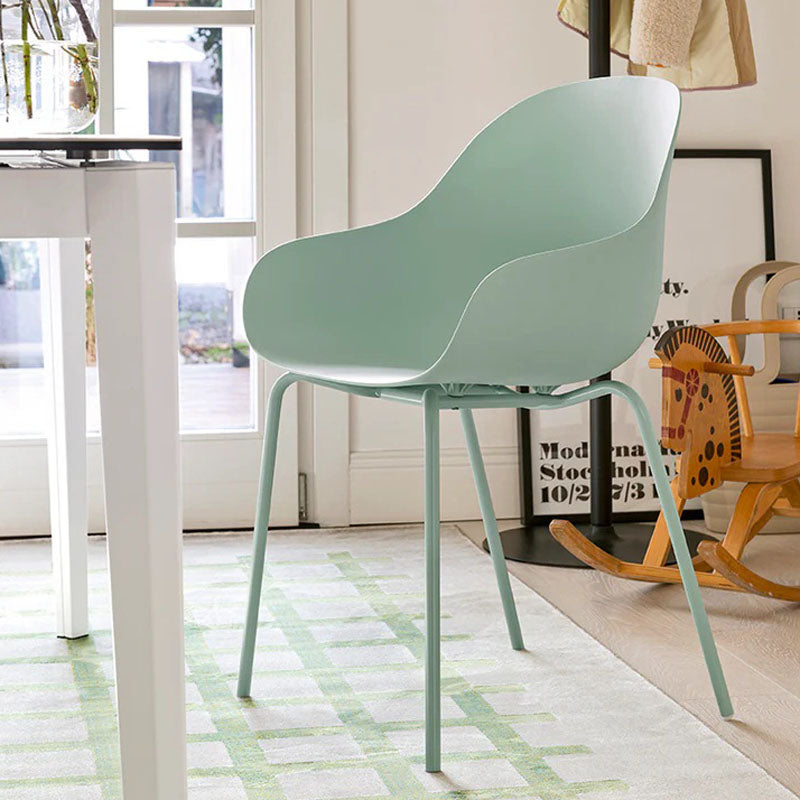 Academy Metal Arm Chair by Connubia, showing academy metal arm chair in live shot.
