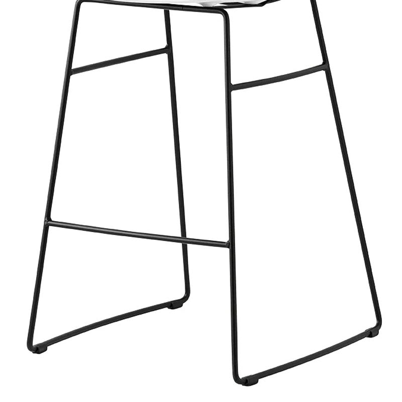 Academy Metal Frame Stool by Connubia, showing closeup view of academy metal frame stool.