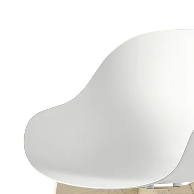 Academy Wood Arm Chair by Connubia, showing closeup view of academy wood arm chair.