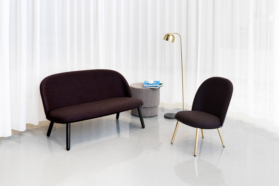 Ace Lounge Upholstery Chair by Normann Copenhagen, showing ace lounge upholstery chair in live shot.
