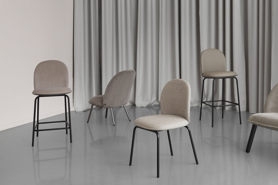 Ace Lounge Upholstery Chair by Normann Copenhagen, showing ace lounge upholstery chair in live shot.