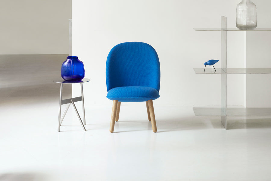Ace Lounge Upholstery Chair by Normann Copenhagen, showing ace lounge upholstery chair in live shot.
