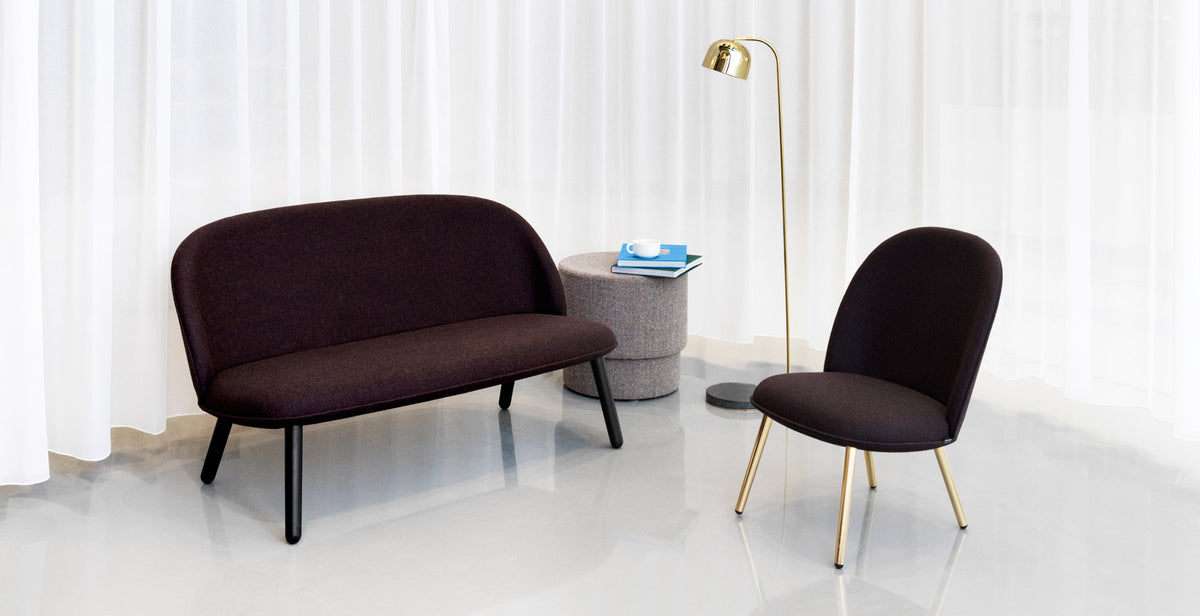 Ace Sofa by Normann Copenhagen, showing ace sofa in live shot.