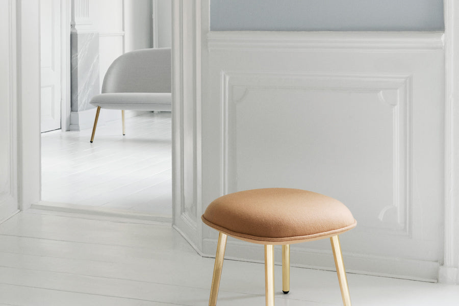 Ace Sofa by Normann Copenhagen, showing closeup view of ace sofa in live shot.