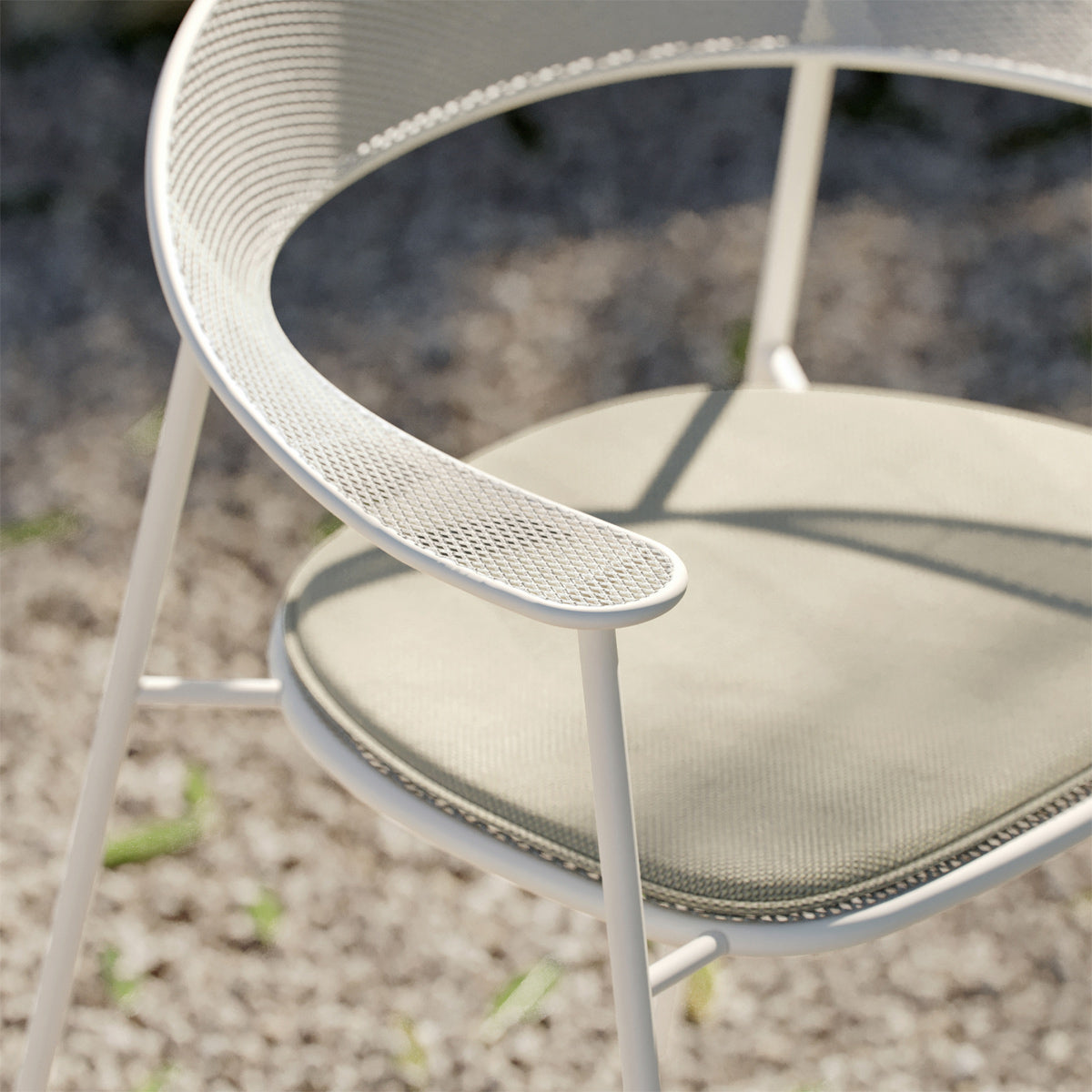 Acer Armchair by Kollektiff, showing closeup view of acer armchair in live shot.