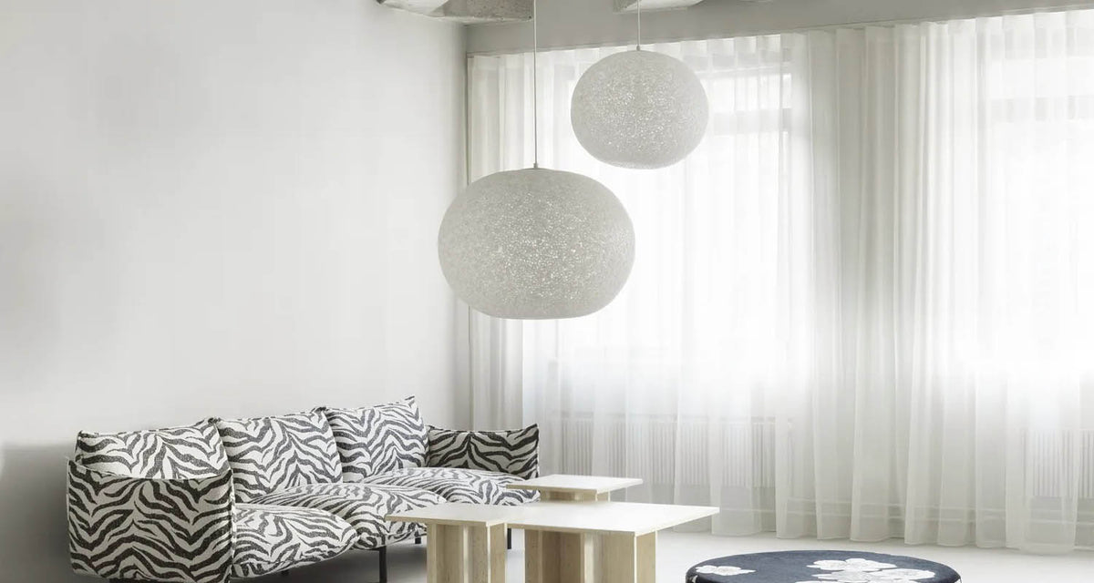 Act Lamp by Normann Copenhagen, showing act lamp in live shot.