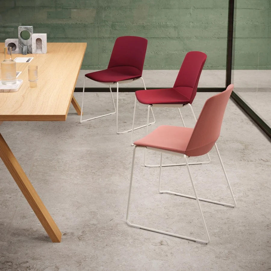 Adapta Stacking Chair by Kollektiff, showing adapta stacking chair in live shot.