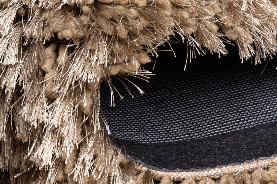 Adore Hand Woven Rug by Ligne Pure, showing adore hand woven rug in live shot.
