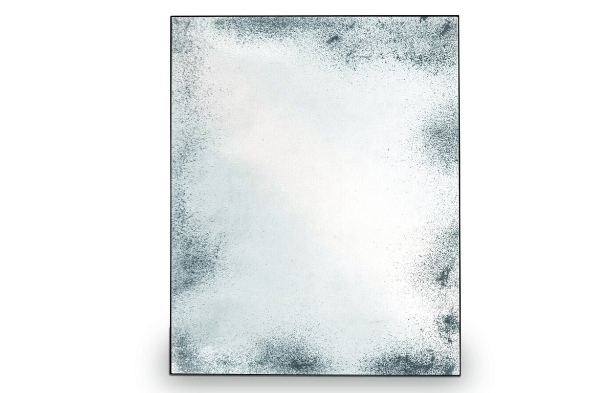Aged Wall Mirror by Ethnicraft - Rectangular, Clear.
