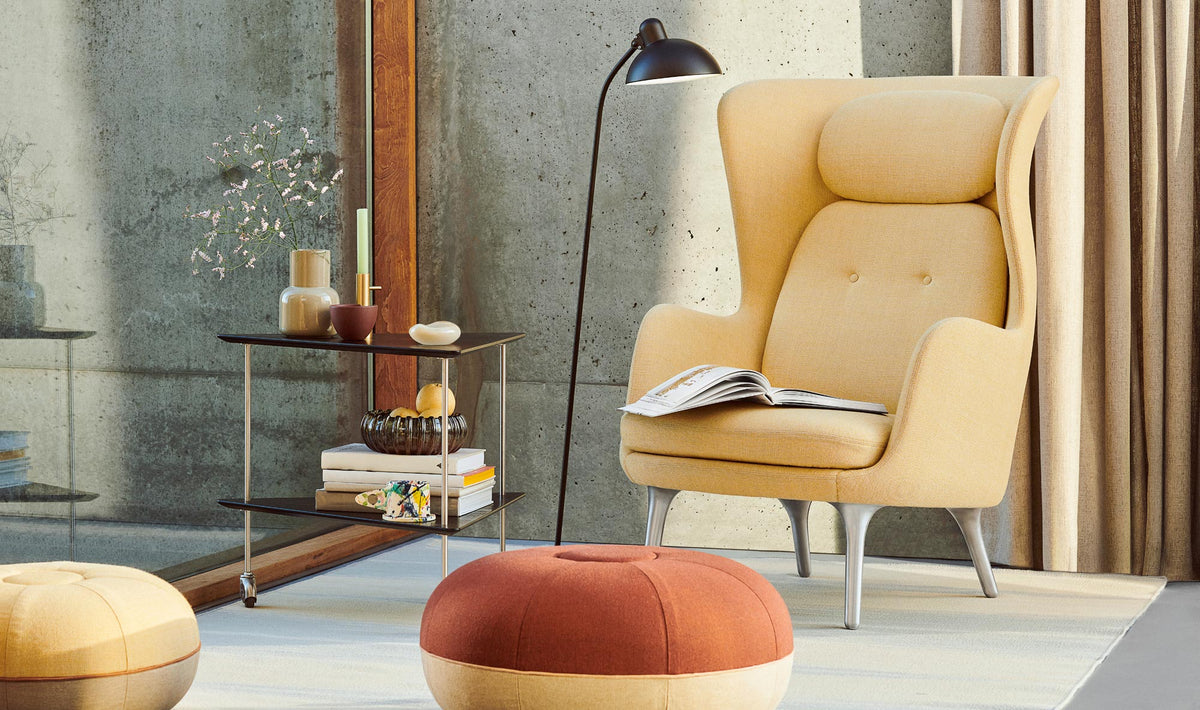 AJ Trolley by Fritz Hansen, showing aj trolley in live shot.