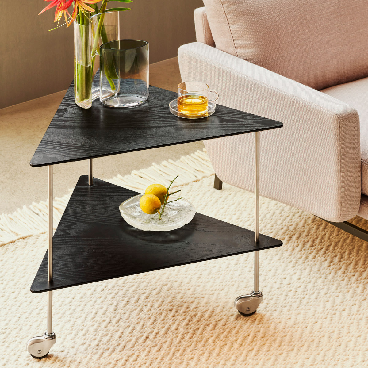 AJ Trolley by Fritz Hansen, showing aj trolley in live shot.