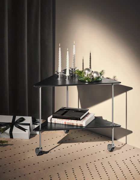 AJ Trolley by Fritz Hansen, showing aj trolley in live shot.