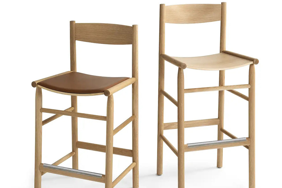 Akademia Linea High Chair by Nikari, showing front view of akademia linea high chair.