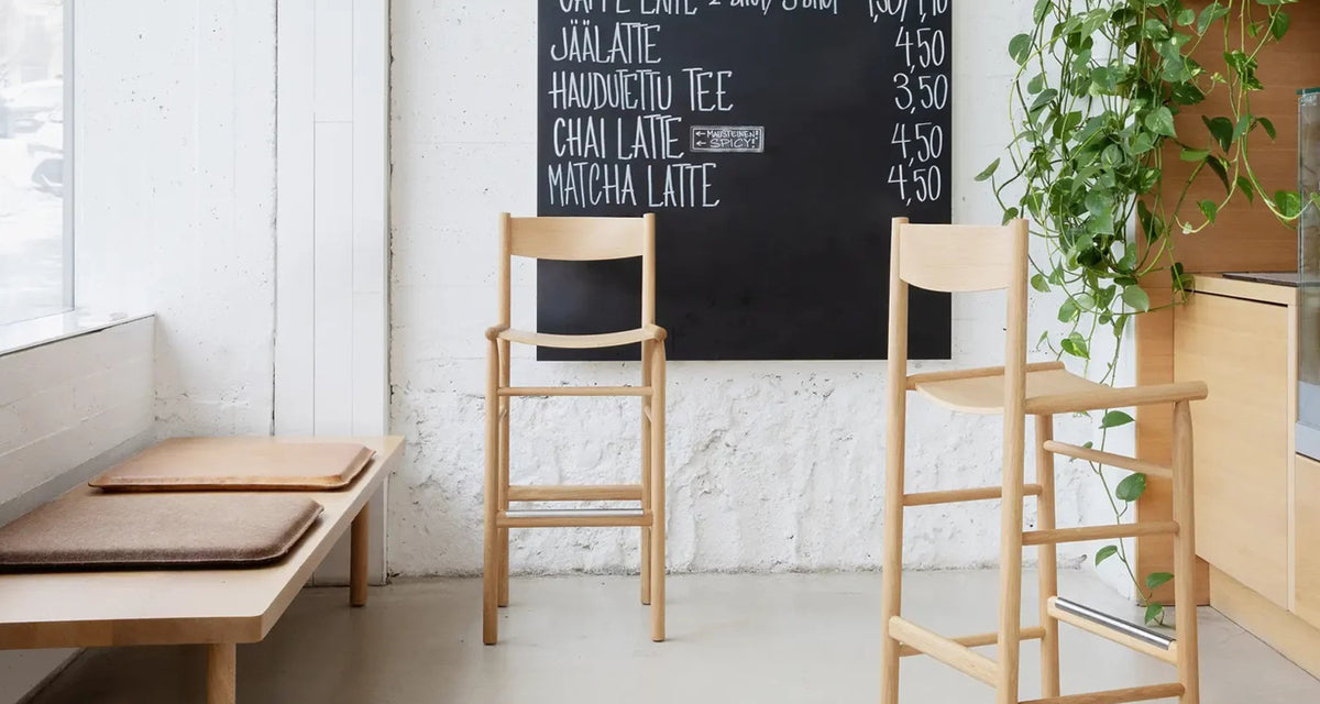 Akademia Linea High Chair by Nikari, showing akademia linea high chair in live shot.