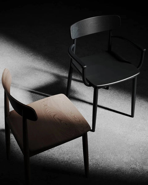 Alamosa Armchair by Kollektiff, showing alamosa armchairs in live shot.