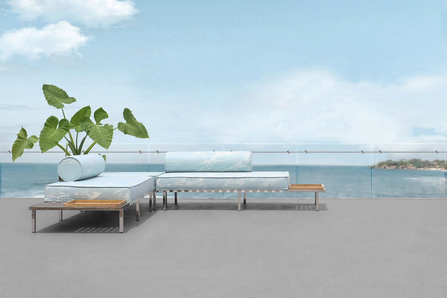 Albatross 316 Ottoman by Mamagreen, showing albatross 316 ottoman in live shot.