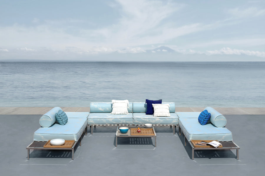 Albatross 316 Ottoman by Mamagreen, showing albatross 316 ottomans in live shot.