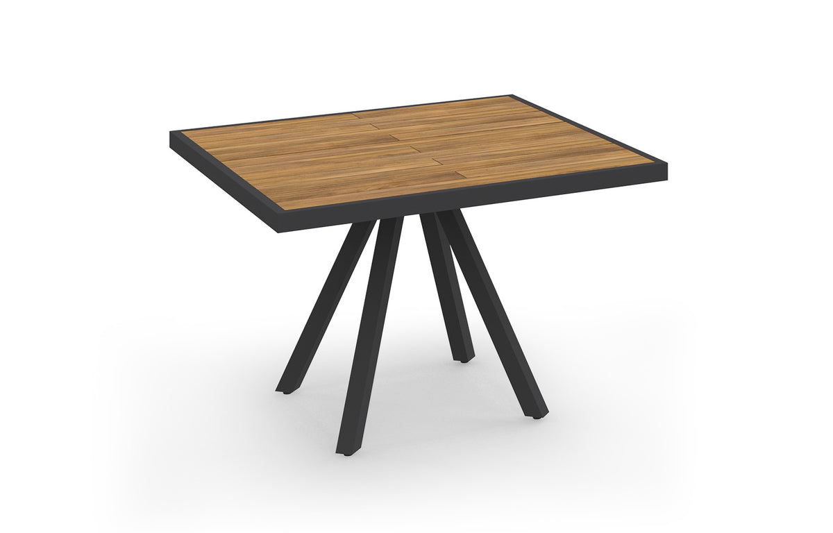 Albatross Dining Table by Mamagreen - 44" Square, Iron Black Ultra Durable Stainless Steel.