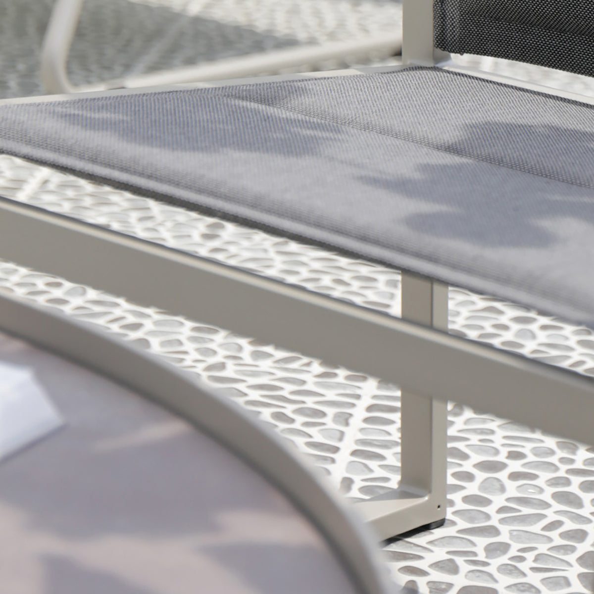 Allux Casual Chair (Padded Sling) by Mamagreen, showing closeup view of allux casual chair (padded sling) in live shot.