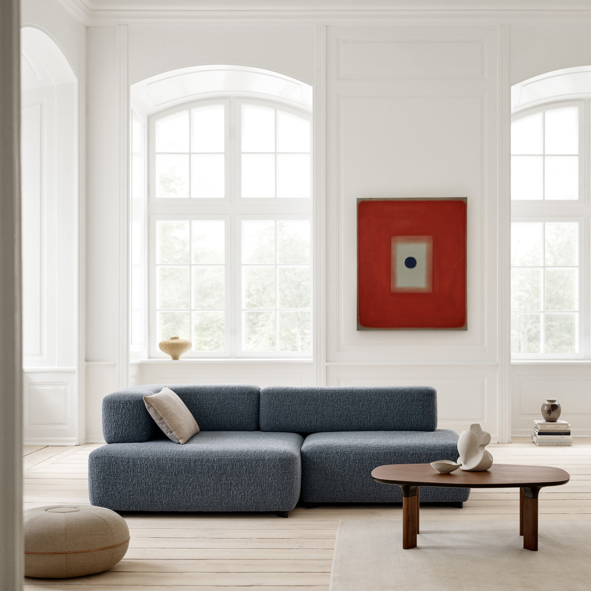 Alphabet Cushion by Fritz Hansen, showing alphabet cushion in live shot.