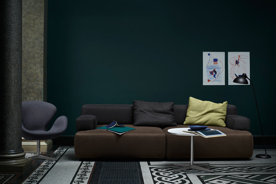 Alphabet Cushion by Fritz Hansen, showing alphabet cushions in live shot.