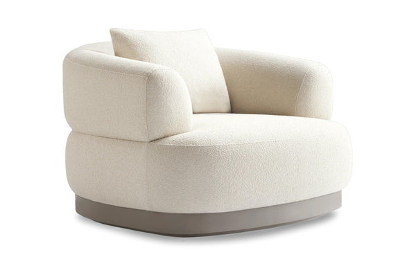 Amalfi Arm Chair by Harbour - Taupe Aluminum, Blanco Panama.