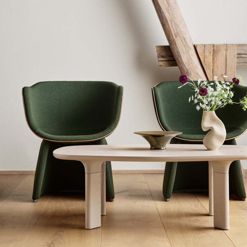 Analog Coffee Table by Fritz Hansen, showing analog coffee table in live shot.