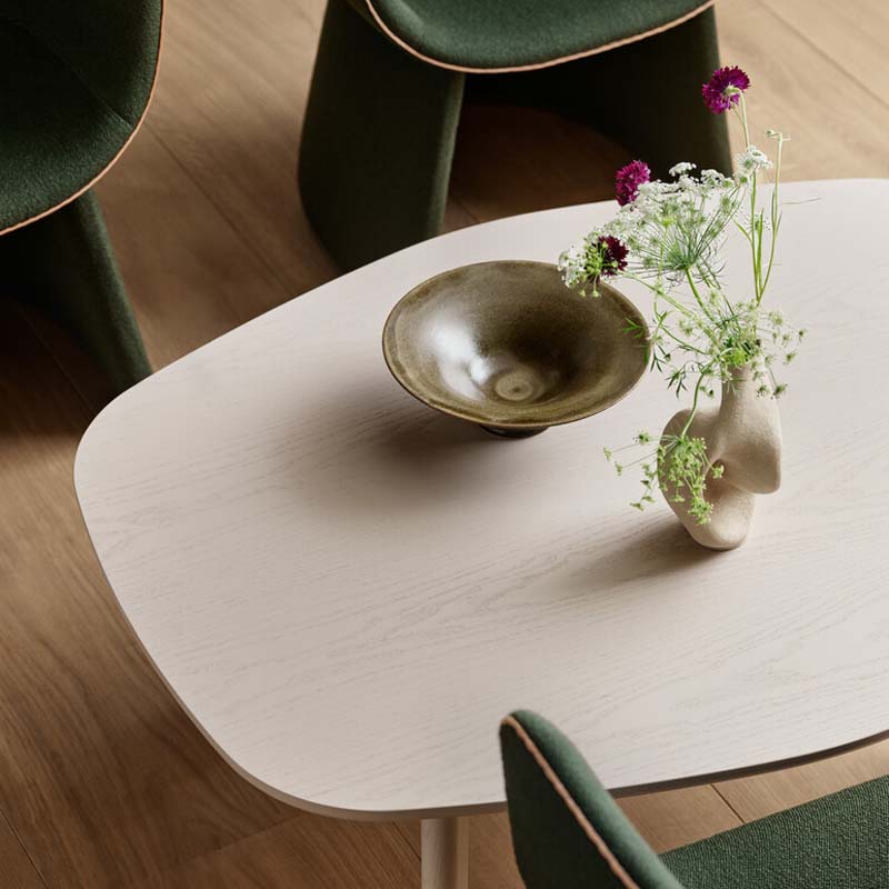 Analog Coffee Table by Fritz Hansen, showing analog coffee table in live shot.