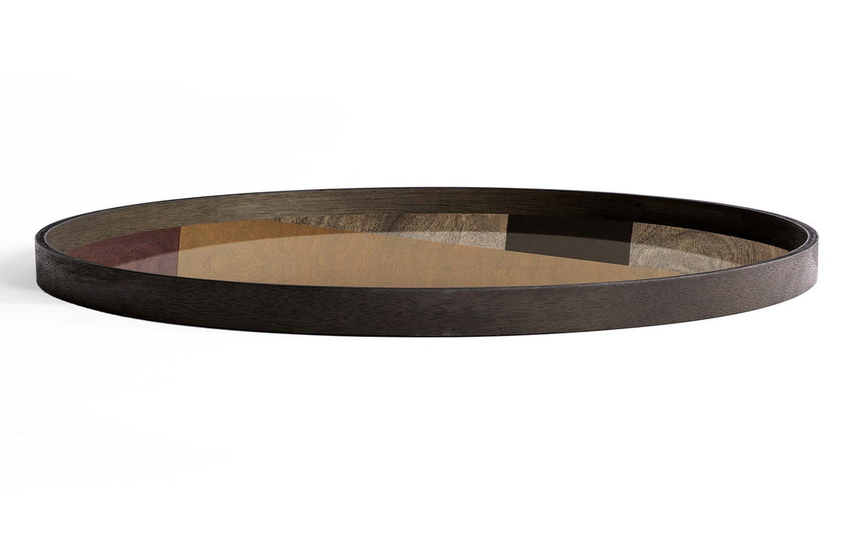 Angle Glass Tray by Ethnicraft - 36" x 36" Round.