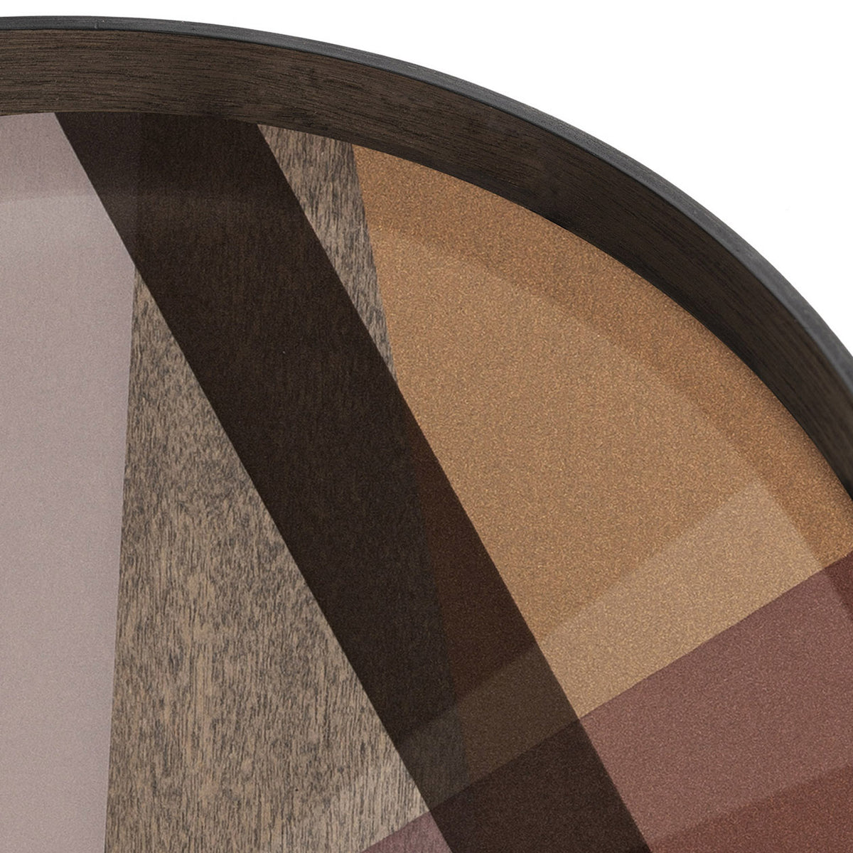 Angle Glass Tray by Ethnicraft, showing closeup view of angle glass tray.