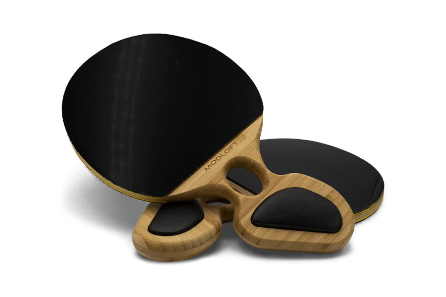 Arcen Paddle by Viesso, showing two arcan paddles in bamboo wood.