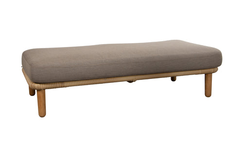Arch Sofa Module by Cane-Line - 2-Seater/Natural/Taupe Flat Weave.