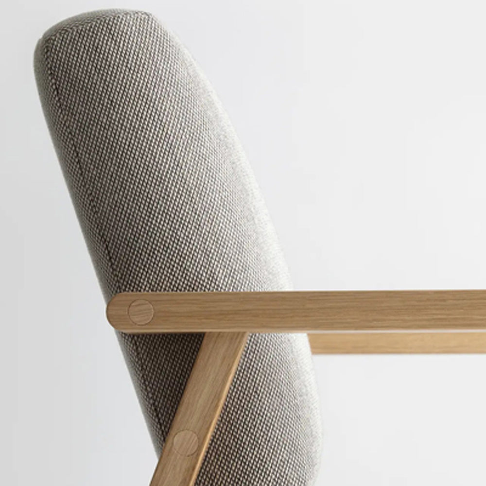 Archetyp Lobby Chair by Nikari, showing closeup view of archetyp lobby chair.