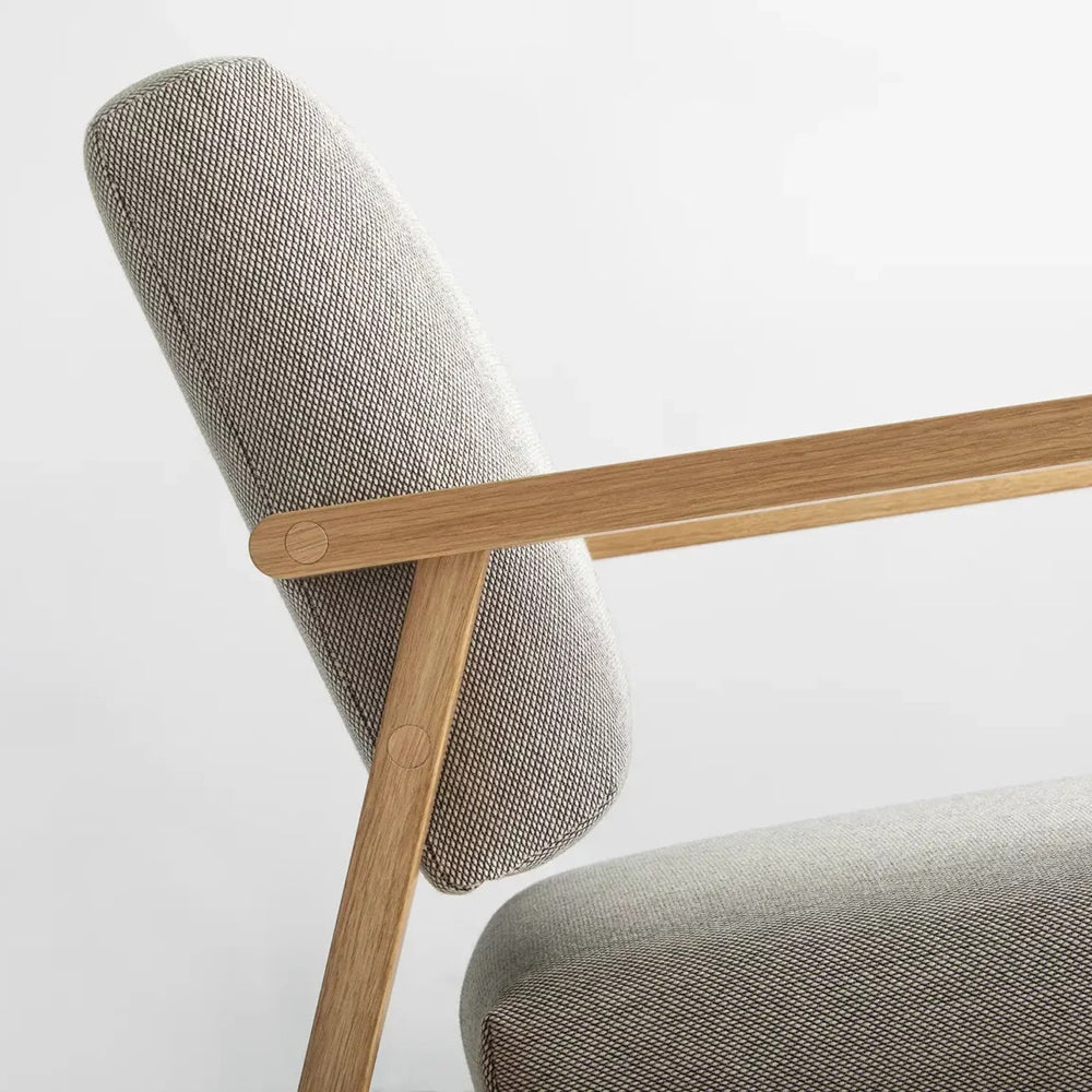 Archetyp Lounge Chair by Nikari, showing closeup view of archetyp lounge chair.