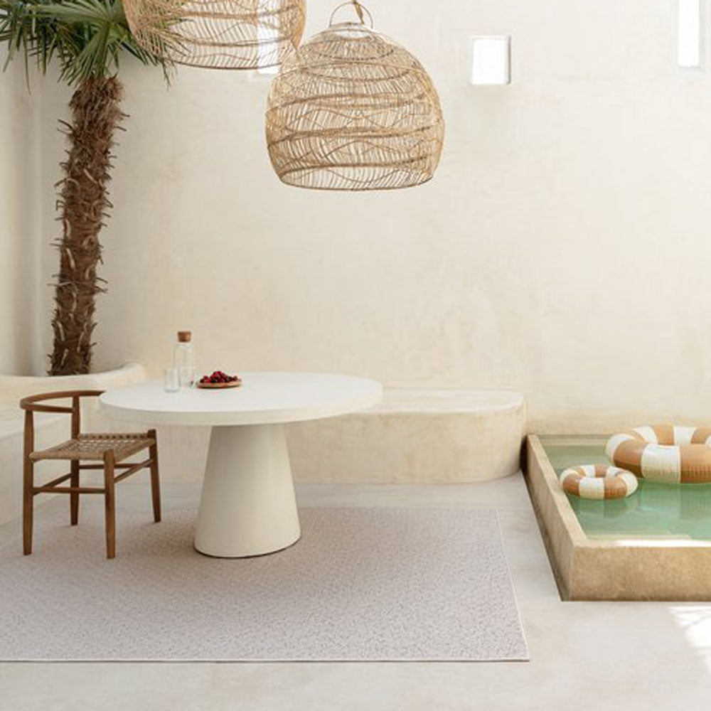 Arezzo Woven Rug by Ligne Pure, showing arezzo woven rug in live shot.