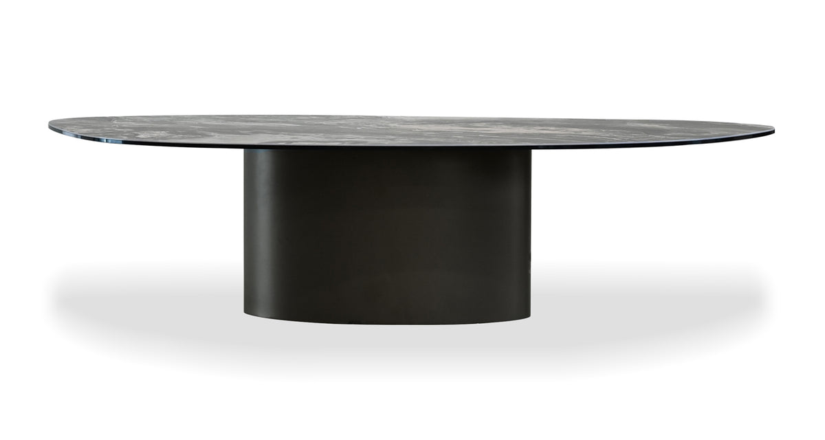 Argon Coffee Table by Mobital, showing front view of argon coffee table.