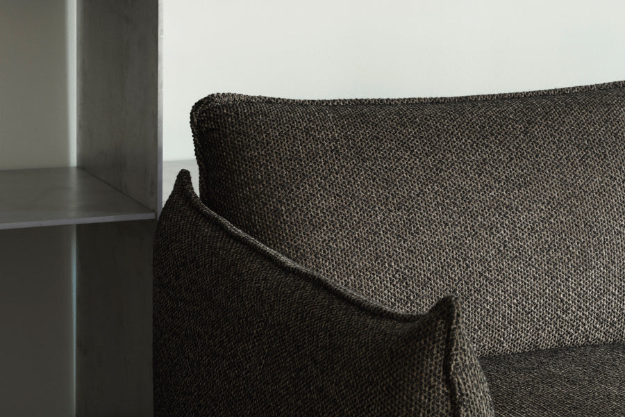 Ark Modular Sectional by Normann Copenhagen, showing closeup view of ark modular sectional in live shot.