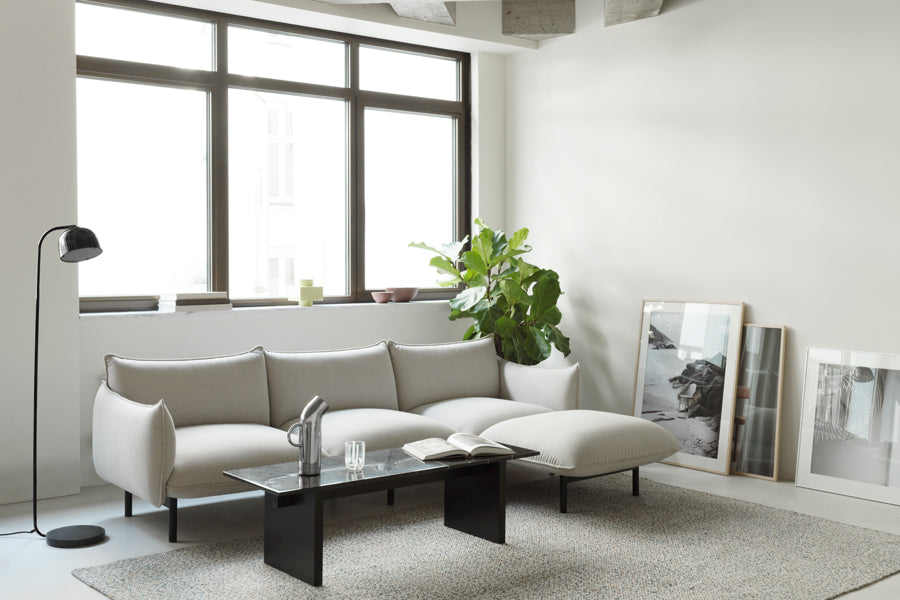 Ark Modular Sectional by Normann Copenhagen, showing ark modular sectional in live shot.