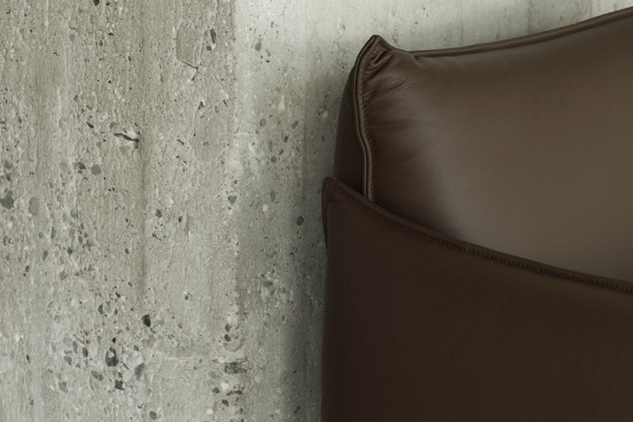 Ark Modular Sectional by Normann Copenhagen, showing closeup view of ark modular sectional in live shot.