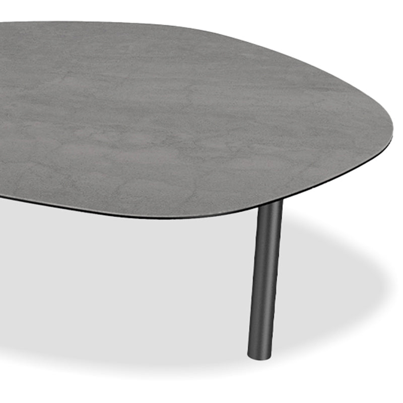 Arzo Concrete Coffee Table by Mobital, showing closeup view of arzo concrete coffee table.