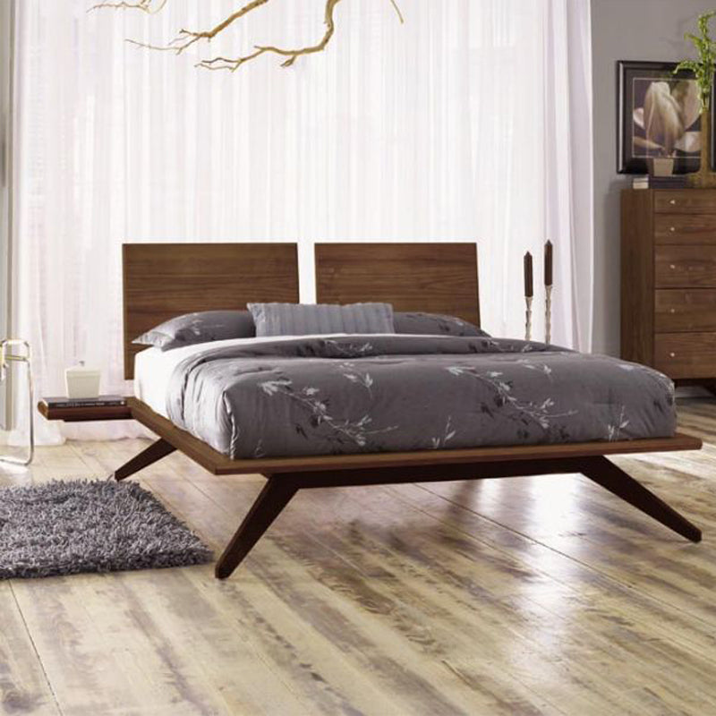 Astrid Bedroom Collection without Headboard Panels - King by Copeland Furniture, showing astrid bedroom collection without headboard panels - king in live shot.