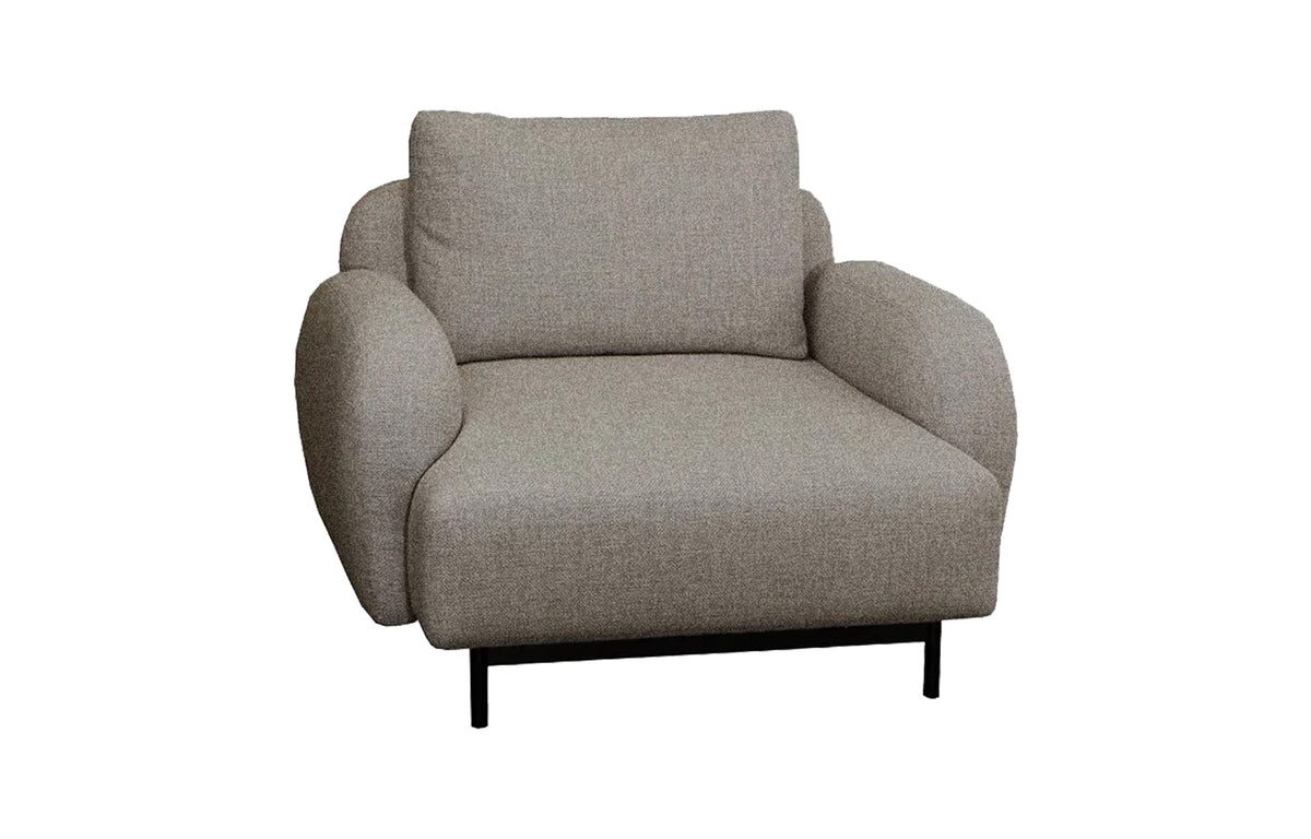 Aura Lounge Chair by Cane-Line - Light Brown Zen Fabric.