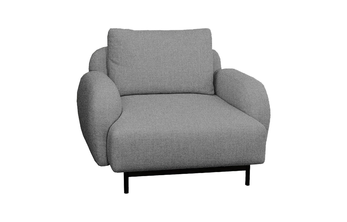 Aura Lounge Chair by Cane-Line - Light Grey Zen Fabric.
