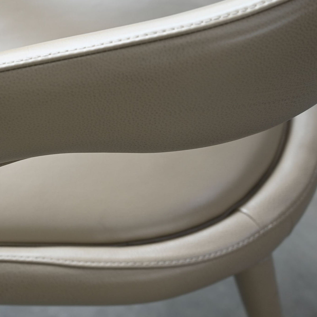 Avalon Dining Armchair by Mobital, showing closeup view of avalon dining armchair. 